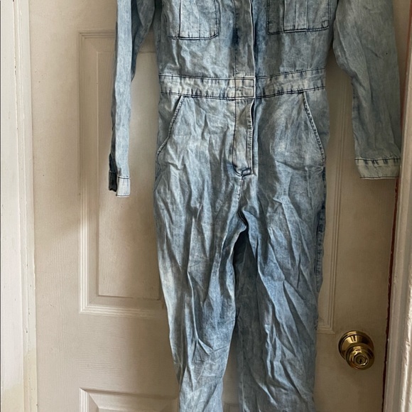 TopShop Soft Denim Jumpsuit - Picture 3 of 6